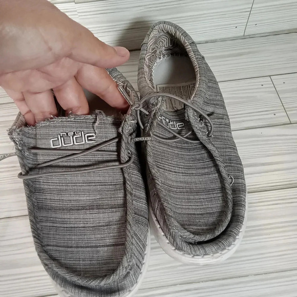 Hey dude wally youth 3 boys slip on shoes gray - Picture 3 of 7